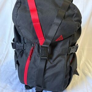 Nike ACG Black and Red Backpack